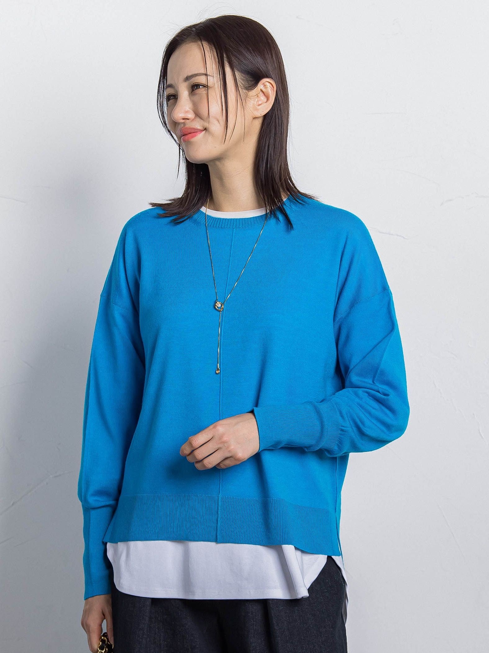 マシュマロポンチカットソー≪洗える/シワになりにくい≫