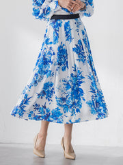 ビッグフラワーブーケスカート