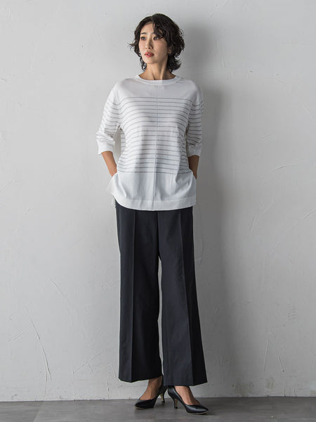 【WEB限定/+5cm丈長め】シェルタリングワイドパンツ