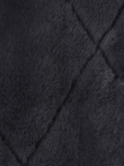 キルティング×フェイクファーリバーシブルブルゾン