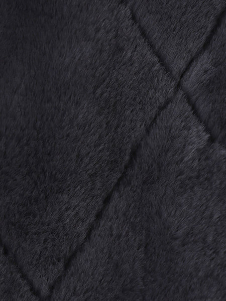 キルティング×フェイクファーリバーシブルブルゾン