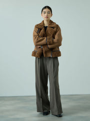 フェイクムートンボアブルゾン