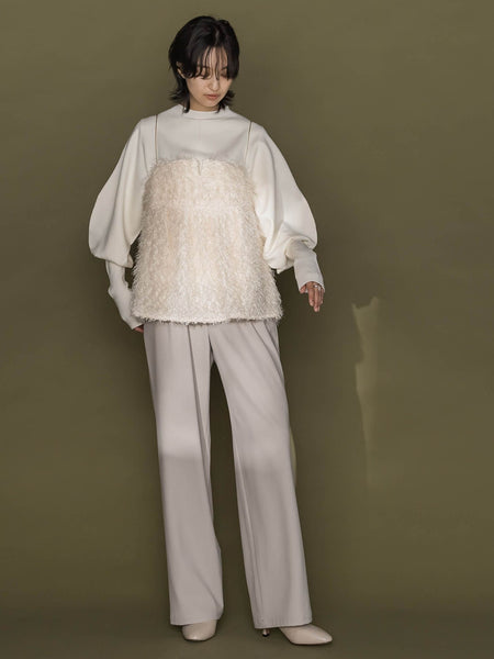 フィルムフェザーキャミブラウス≪手洗い可能≫