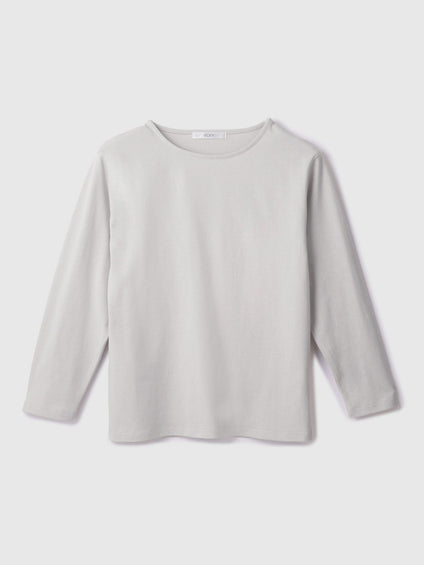 【シーズンレス】袖刺繍コットンプルオーバー