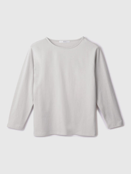 【シーズンレス】袖刺繍コットンプルオーバー