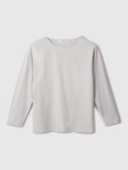 【シーズンレス】袖刺繍コットンプルオーバー