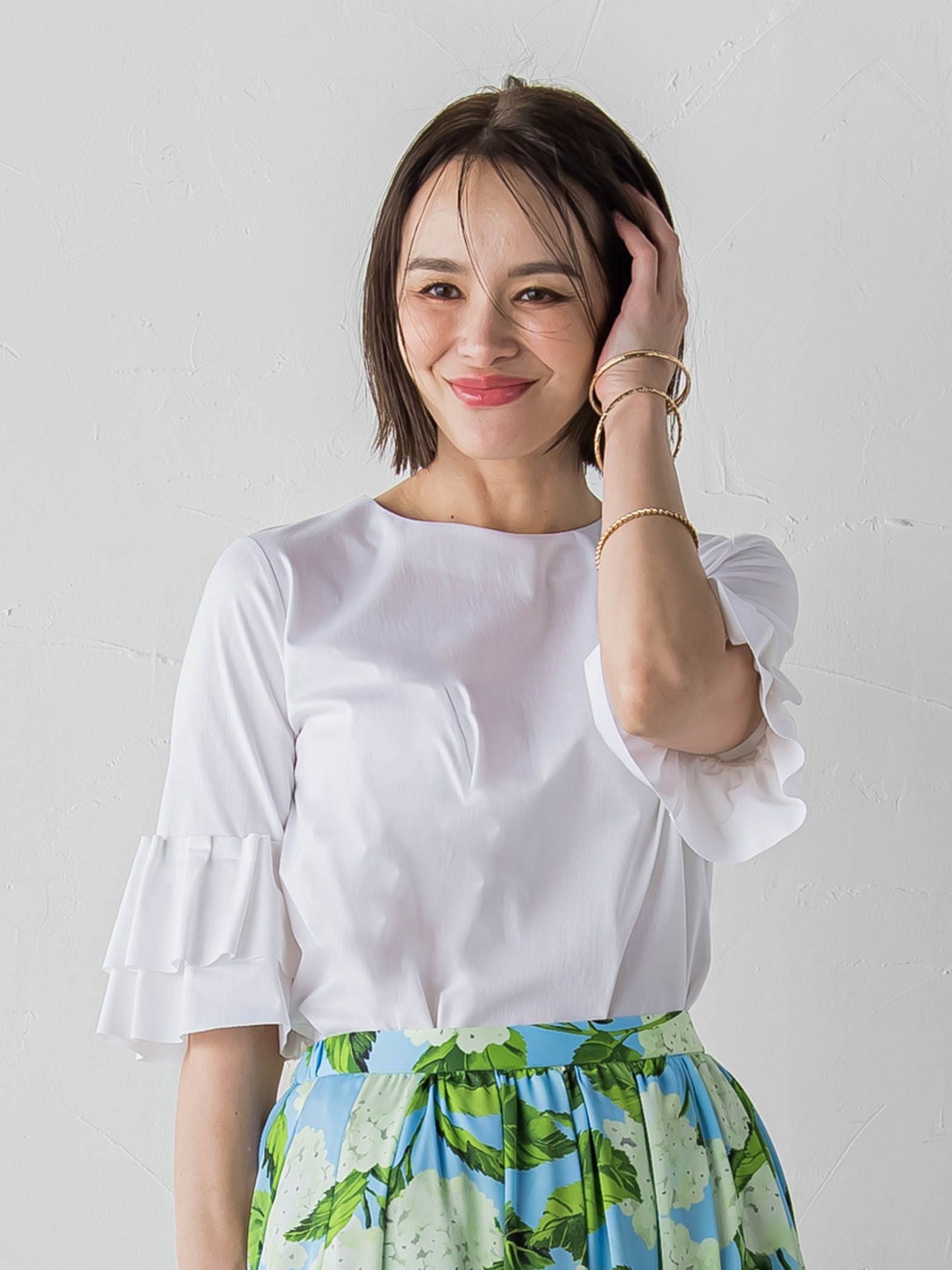 【WEB別注】 シールズトリコットタックスリーブカットソー≪洗濯機で洗える≫