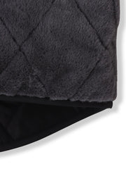 キルティング×フェイクファーリバーシブルブルゾン