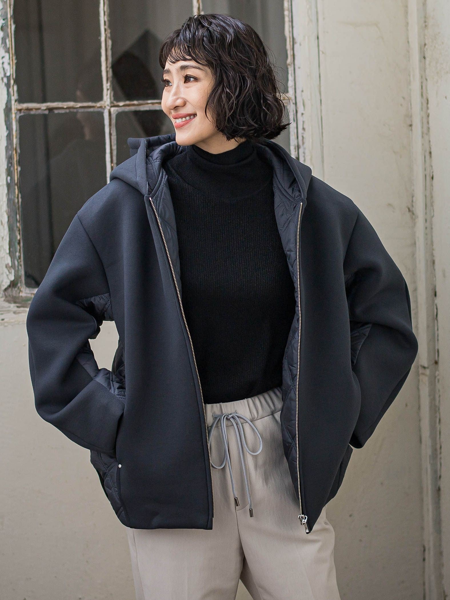 【biyori】ダンボールキルトブルゾン