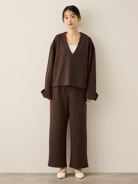 フリースバックダンボールワイドパンツ≪手洗い可能≫