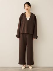 フリースバックダンボールワイドパンツ≪手洗い可能≫