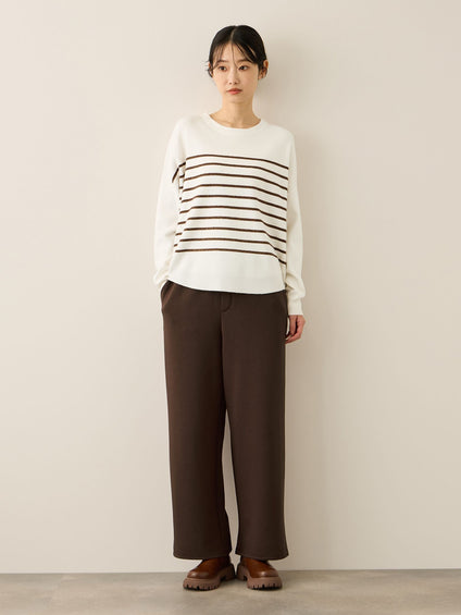 フリースバックダンボールワイドパンツ≪手洗い可能≫