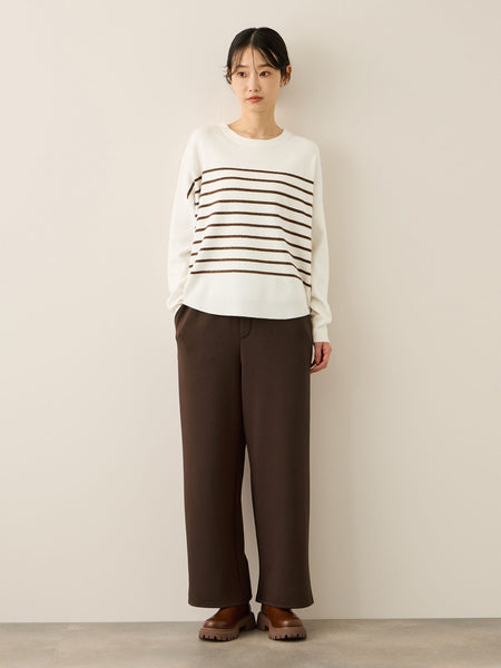 フリースバックダンボールワイドパンツ≪手洗い可能≫