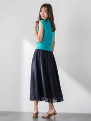 ラッセルレースチェックスカート