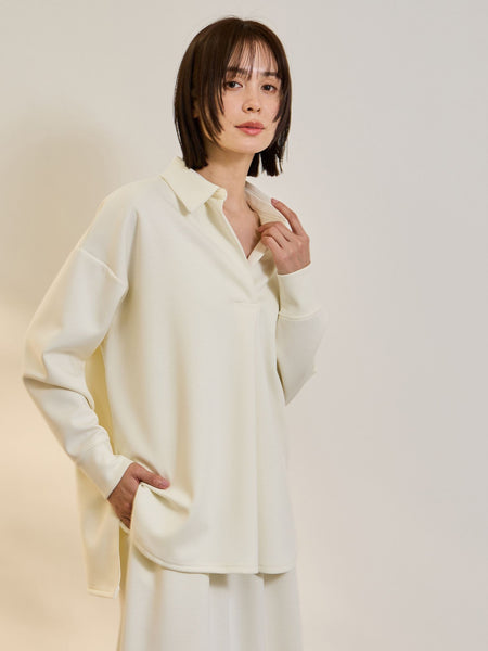 【SET】ダンボールニットスキッパートップ×スカート2ピース