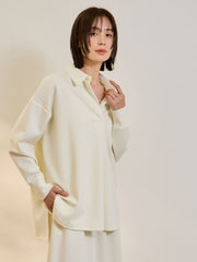 【SET】ダンボールニットスキッパートップ×スカート2ピース