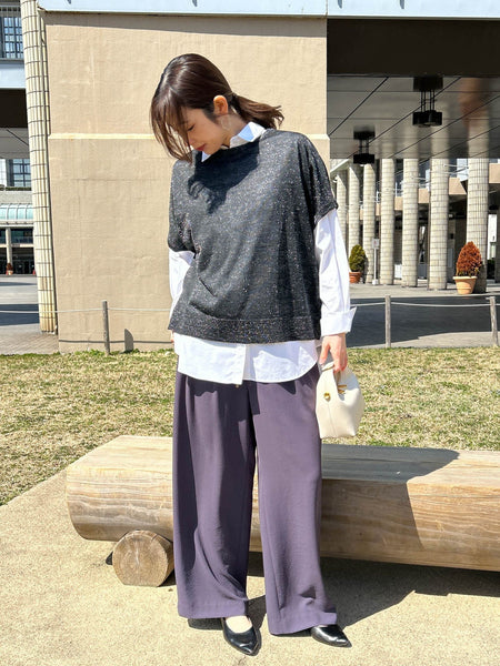 【WEB限定】ラメニットプルオーバー≪手洗い可能≫