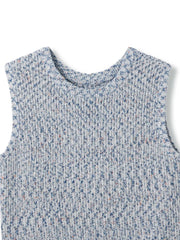 ミックスコイルクロップドニットベスト