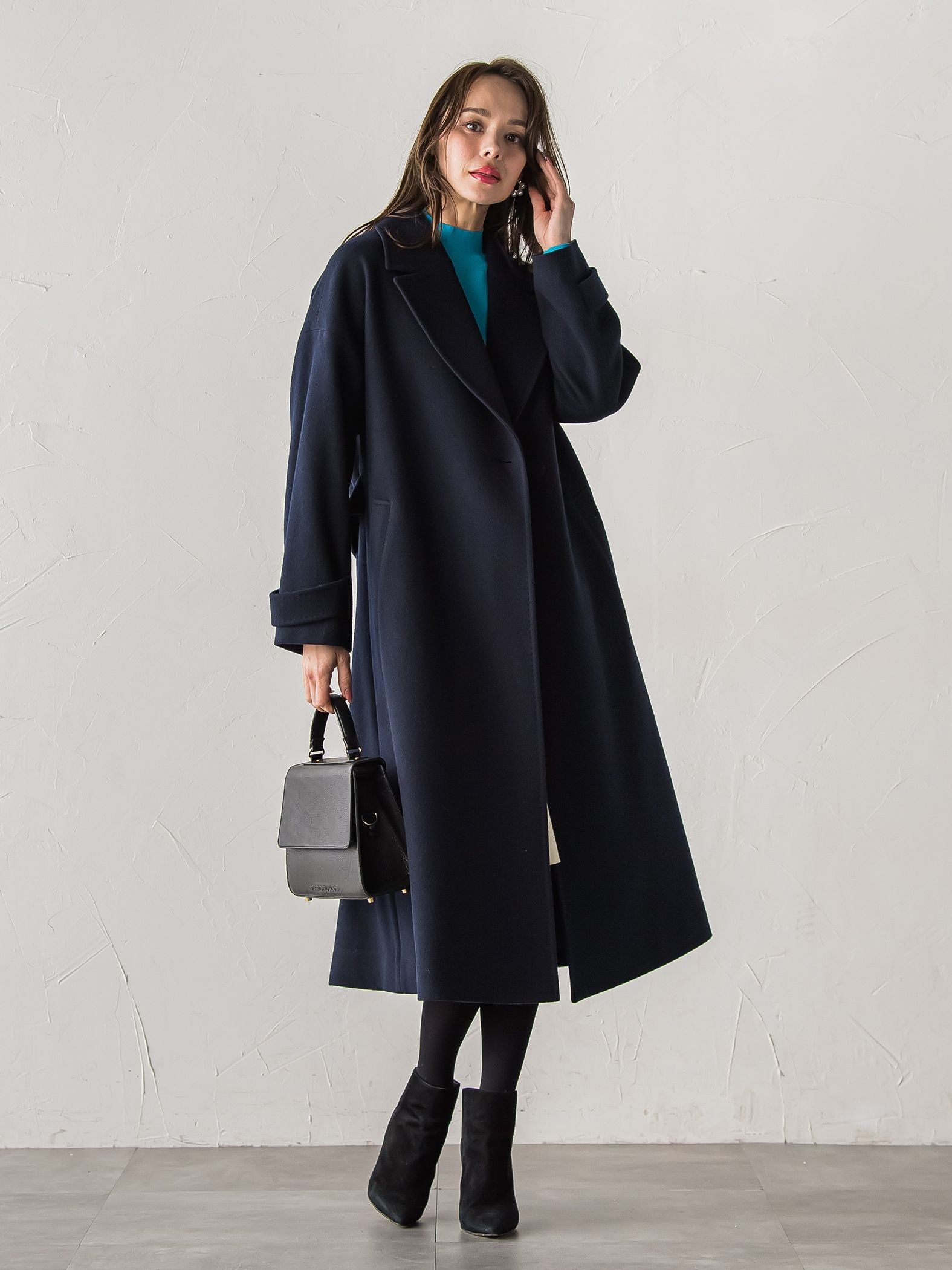 テーラードカラーコート