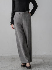 ノンウールツィードパンツ≪洗濯機で洗える/セットアップ対応≫