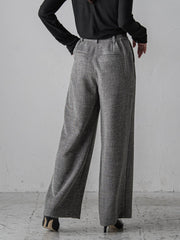 ノンウールツィードパンツ≪洗濯機で洗える/セットアップ対応≫