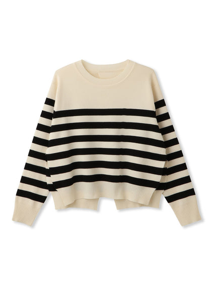 サイドスリットニット×ペプラムヘムインナーSET