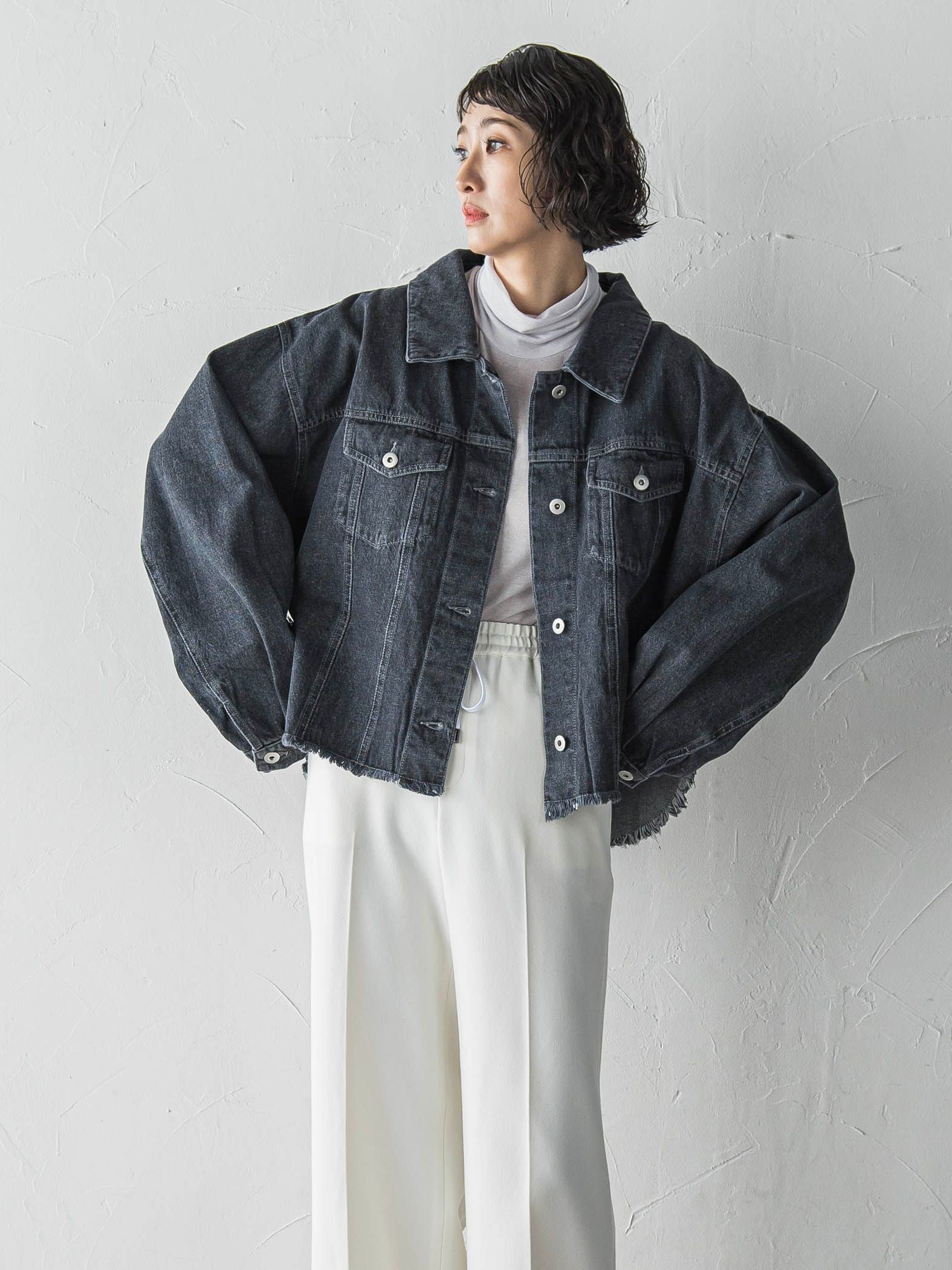 【biyori】”抜け感シルエットでこなれ感”オトナGジャン≪手洗い可能≫