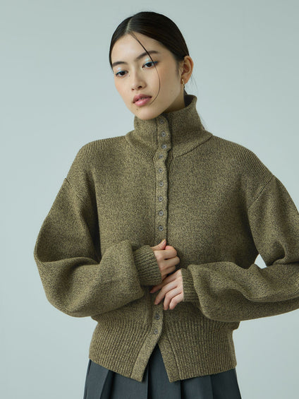 メニボタン2WAYネックニット≪手洗い可能≫