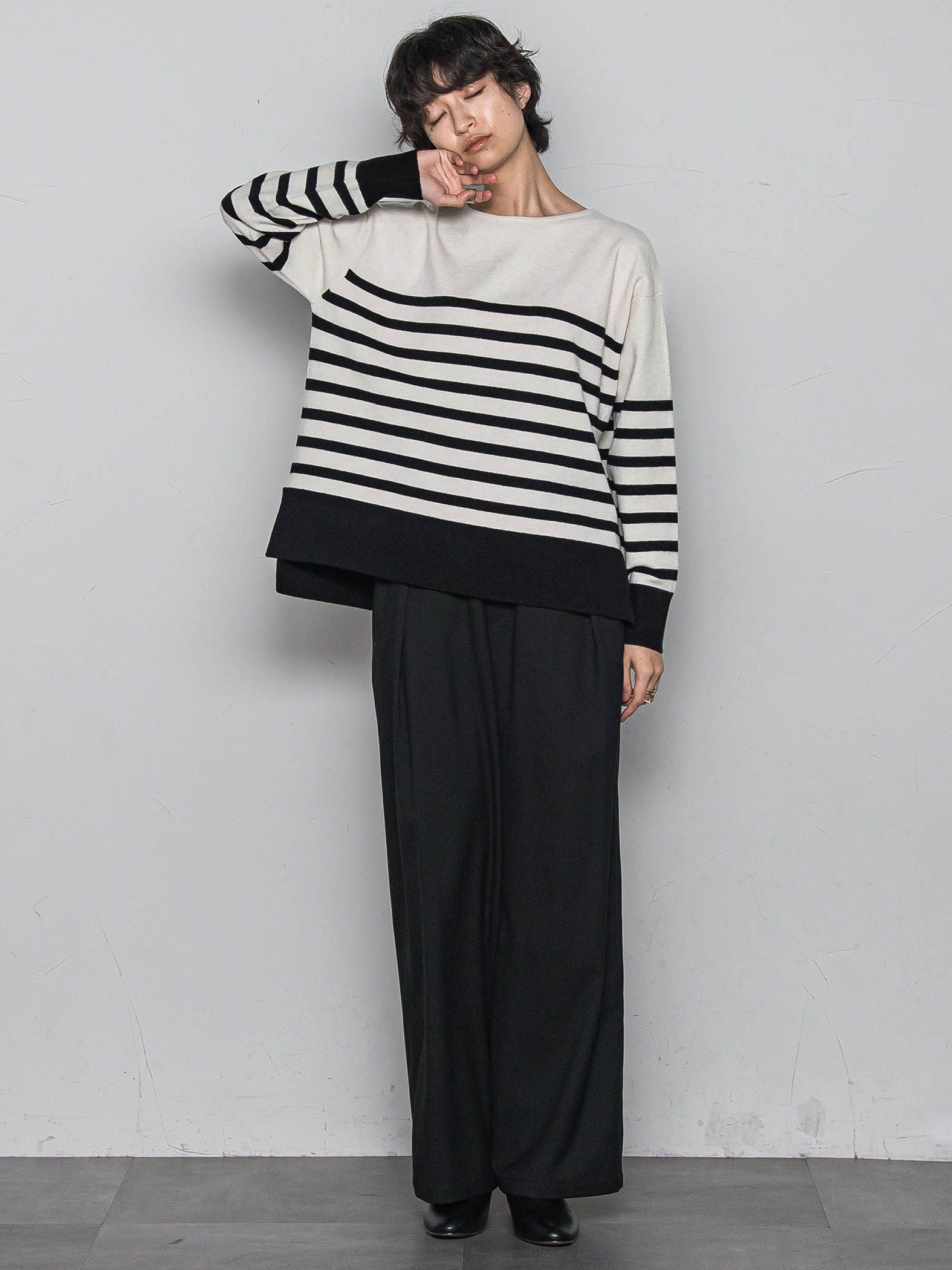 【一瞬で楽とキレイを叶える】裏起毛イージーワイドパンツ≪手洗い可能≫