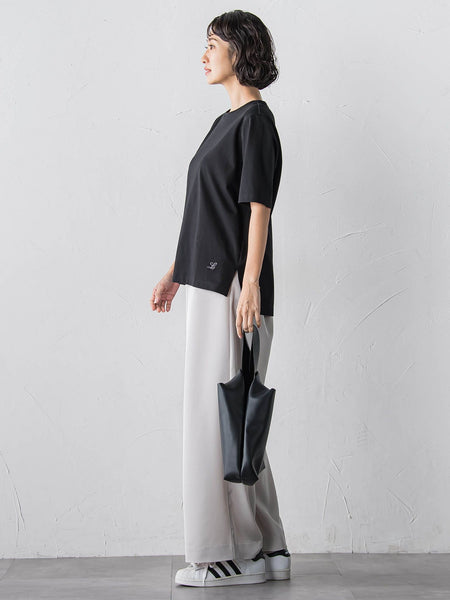 【大きいサイズ】【受注会限定】刺繍ロゴ入りカットソー