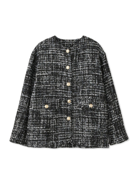 チュールレイヤーセットツィードジャケット