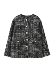 チュールレイヤーセットツィードジャケット