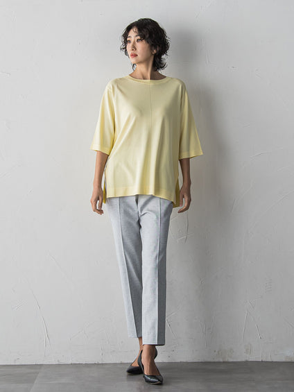 【WEB限定/+5cm丈長め】シェルタリングテーパードパンツ