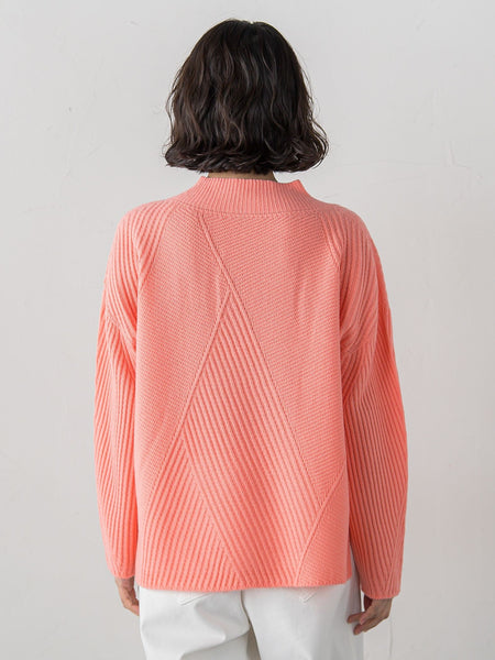 【大きいサイズ】ヘリンボーンニット