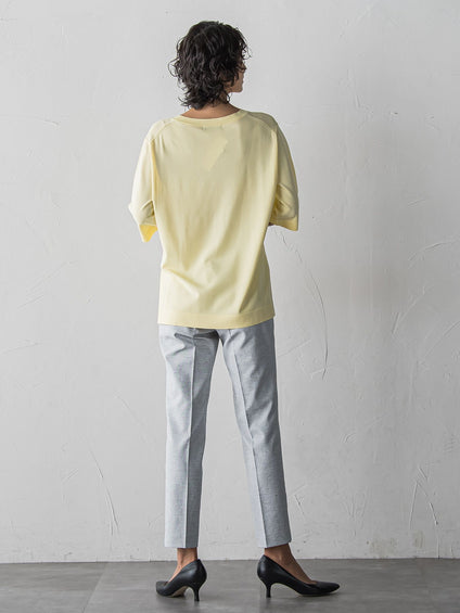 【WEB限定/+5cm丈長め】シェルタリングテーパードパンツ