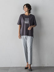 【WEB限定/+5cm丈長め】シェルタリングテーパードパンツ