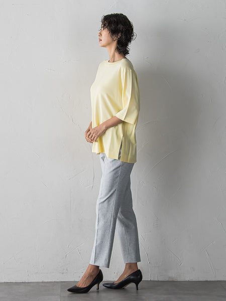 【WEB限定/+5cm丈長め】シェルタリングテーパードパンツ