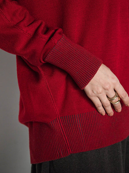 今日の気分で着回せるリバーシブルニット≪手洗い可能≫