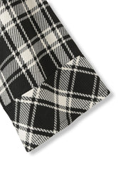 ツィーディチェックノーカラーコート≪手洗い可能≫