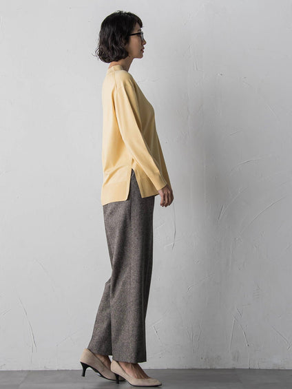 【大きいサイズ】Vネックニット≪手洗い可能≫