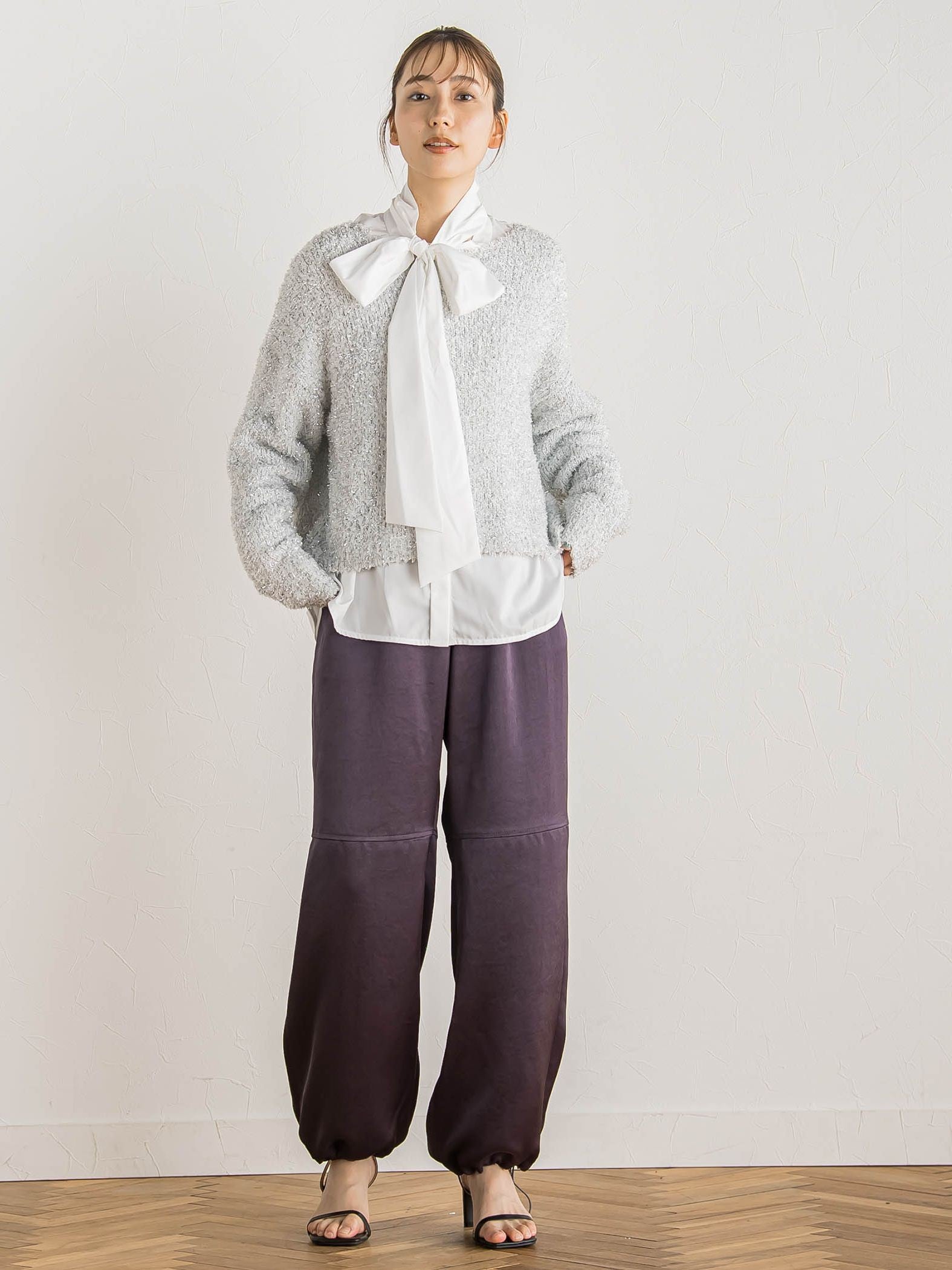 ラメミックスプルオーバー≪手洗い可能≫