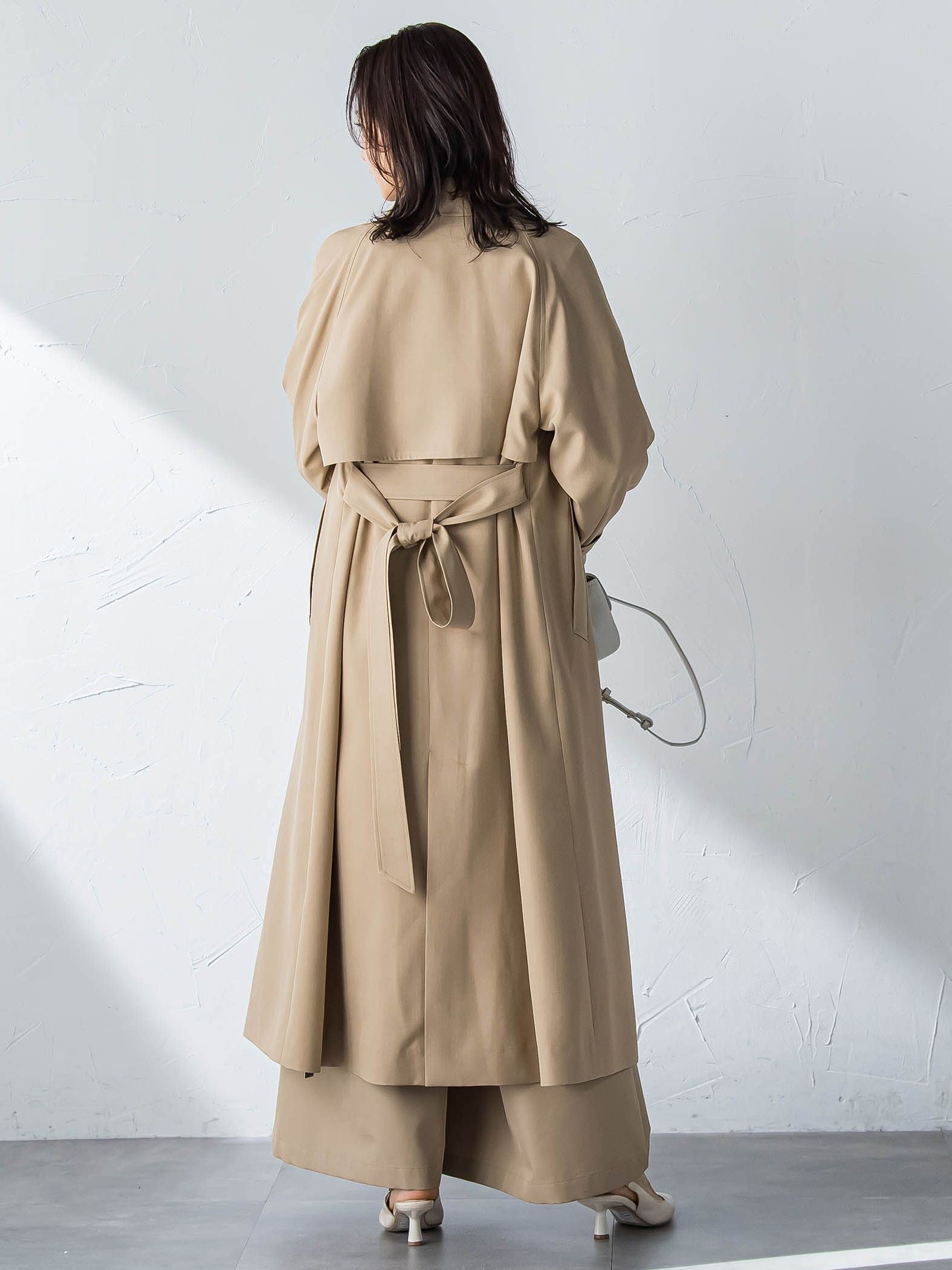 【ラク軽トレンチ】ラグランスリーブスプリングコート