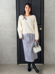 【WEB限定】フェイクスエードナロースカート≪セットアップ対応≫