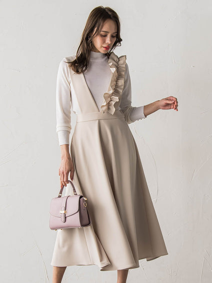 ダンボールフリルジャンパースカート