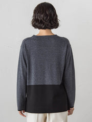 【大きいサイズ】ファインウールVネックニット