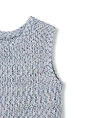 ミックスコイルクロップドニットベスト