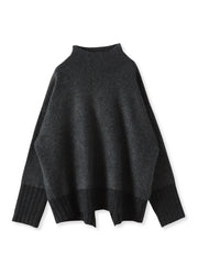 【WEB限定】”ふんわり配色の”もっちりハイネックニット