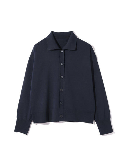 スポンディッシュポロニットトップス≪手洗い可能≫