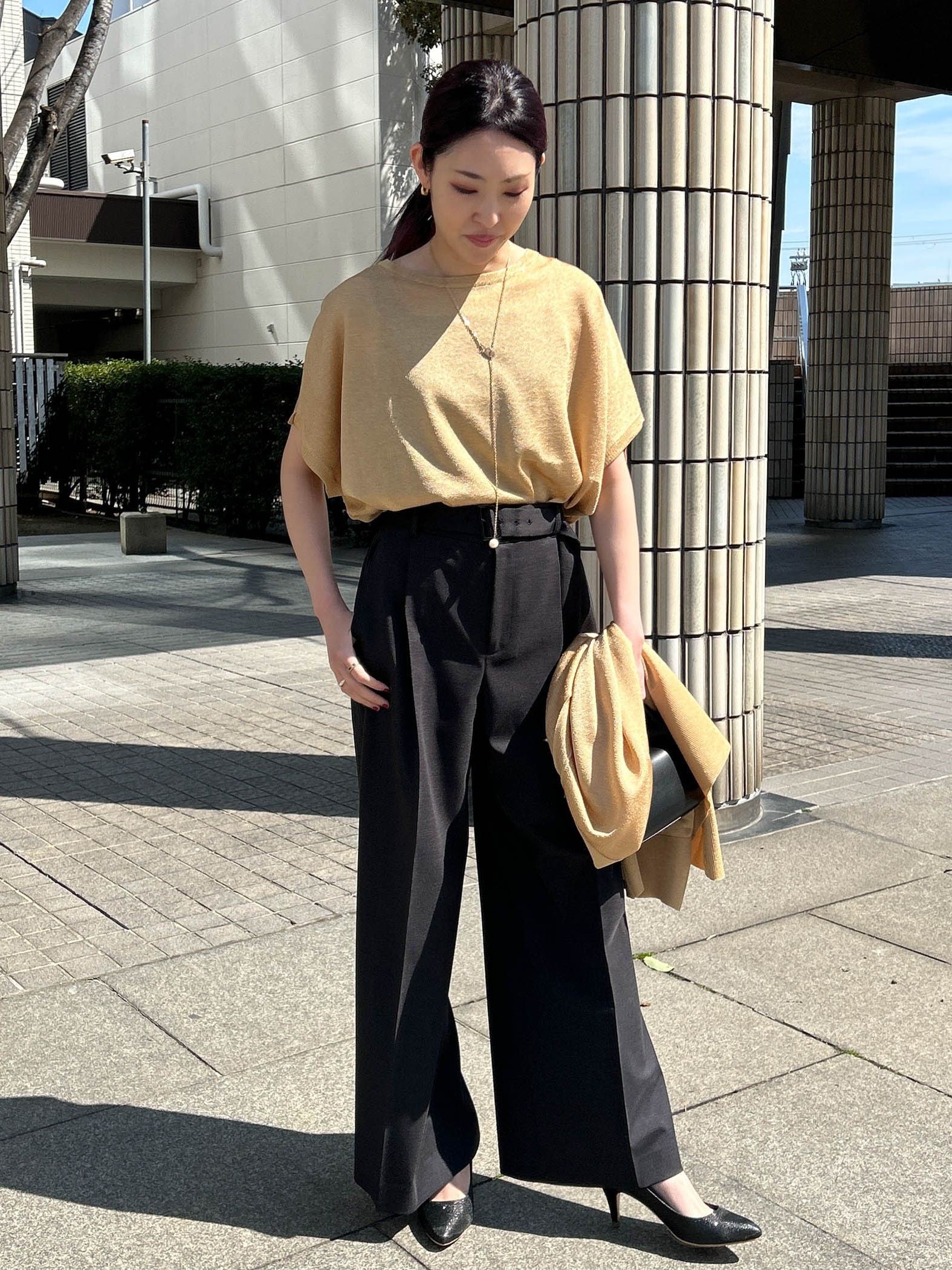 【WEB限定】ラメニットプルオーバー≪手洗い可能≫