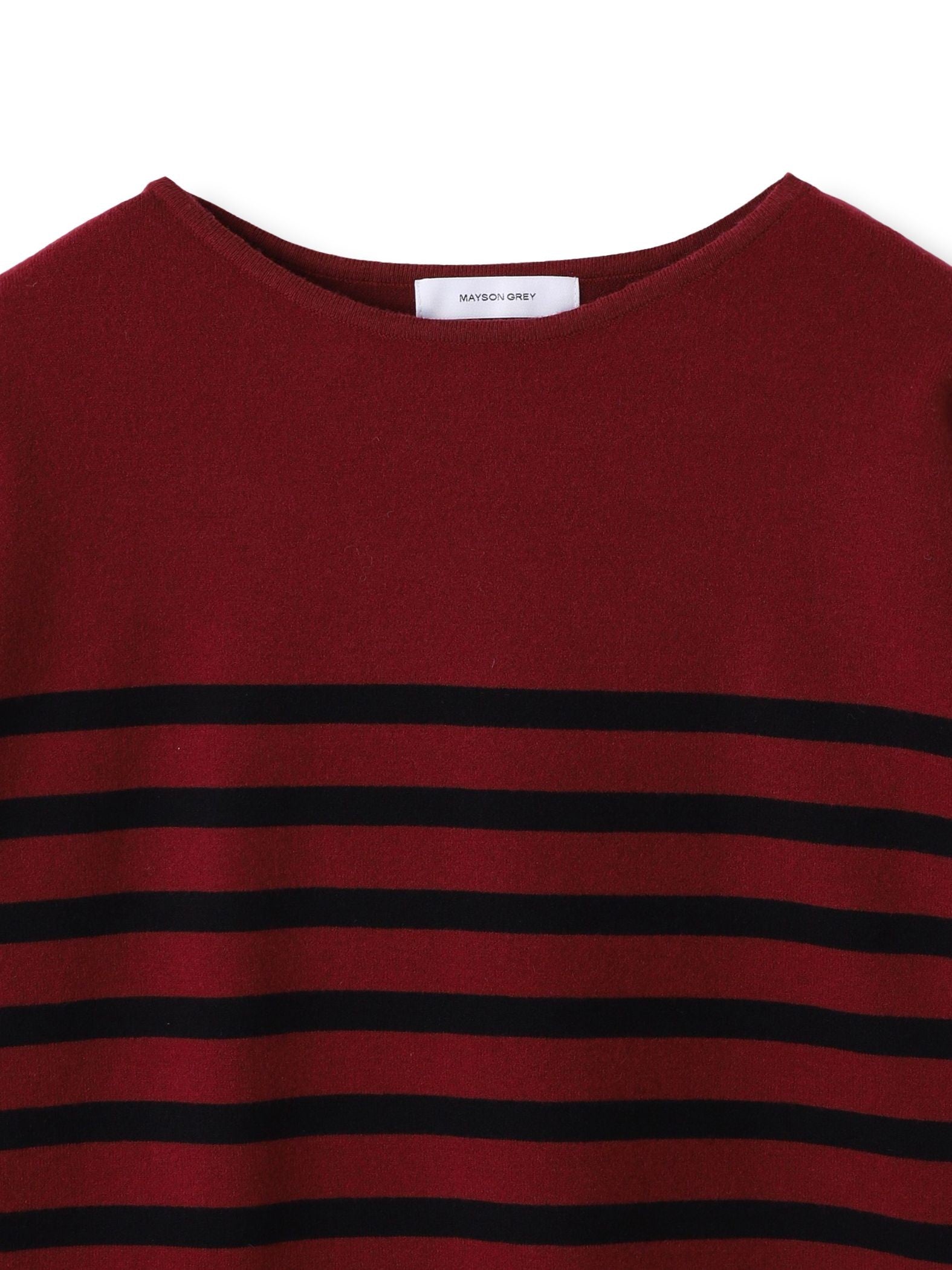 【ふわもち】ボーダーニット≪洗濯機で洗える≫